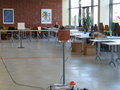 Probemessung im großen Saal der Mensa