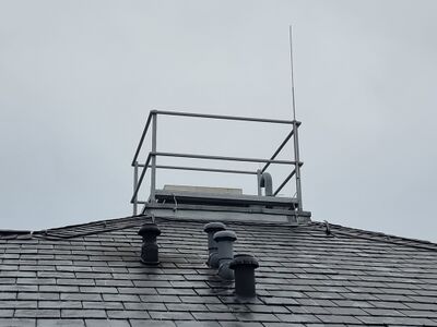 Dachgarten von der Terrasse der Villa