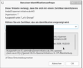 Bestätigung des Zertifikates im Firefox Browser unter Debian/Gnome
