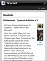 Opennet Wiki in mobiler Version